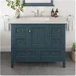 Eviva Britney 42 inch Transitional Ash Blue Bathroom Vanity