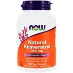 Now Foods, Natural Resveratrol, 200mg, 120 Veg. Kapseln