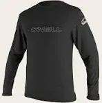 O'Neill Basic Skins Long Sleeve Rash Tee - Men's - Black - Medium