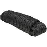 Extreme Max 3008.0043 Solid Braid MFP Utility Rope - 5/8" x 50', Black - 3008.0043