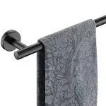 JQK Oil Rubbed Bronze Towel Bar, 18 inch 304 Stainless Steel Thicken 0.8mm Towel Rack Bathroom, Towel Holder Orb Wall Mount, Total Length 20.47 inch