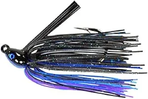 Dirty Jigs No Jack Swim Jig 3/8 Ounce Black Blue Purple