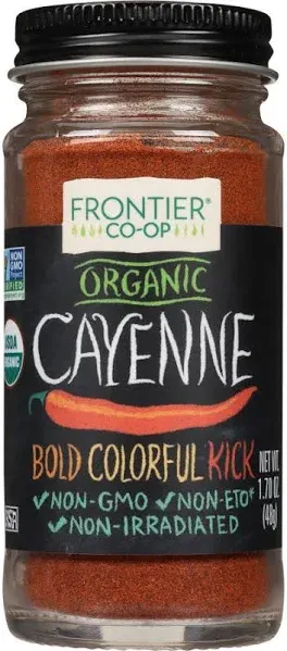 Frontier Herb Organic Cayenne Ground, 1.76 Ounce - 6 per case6