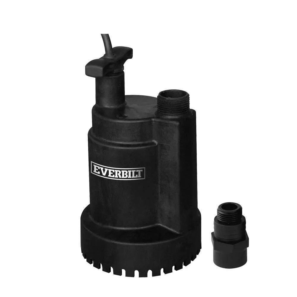 Everbilt 1/6 HP Plastic Submersible Utility Pump