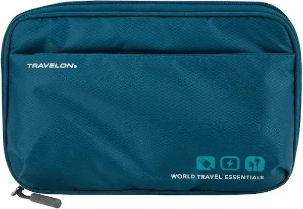 World Travel Essentials Tech Organizer, Peacock Teal