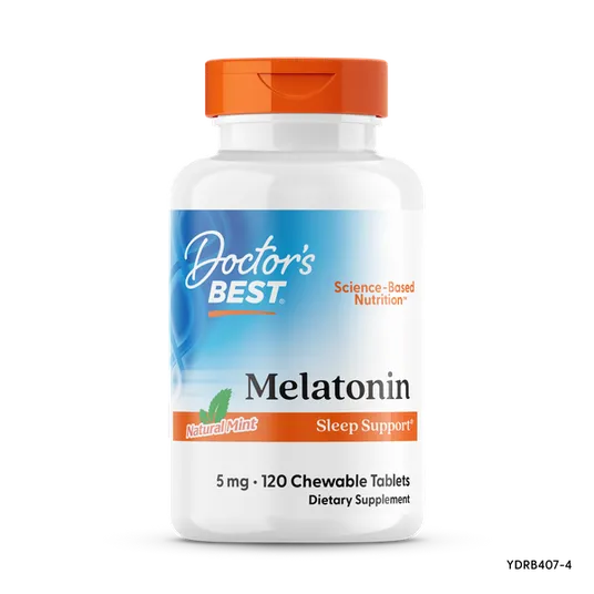 Doctor's Best Melatonin 5 mg Chewable Tablets