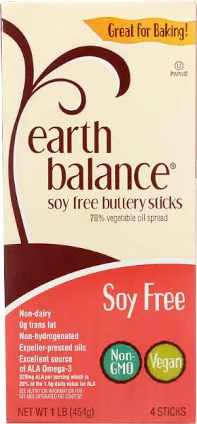 Earth Balance Buttery Sticks Soy Free 16 oz