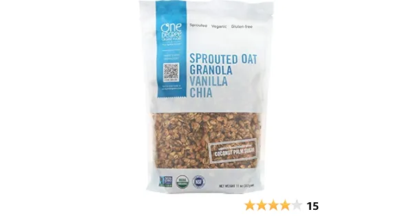 One Degree Sprouted Oat Granola Vanilla Chia