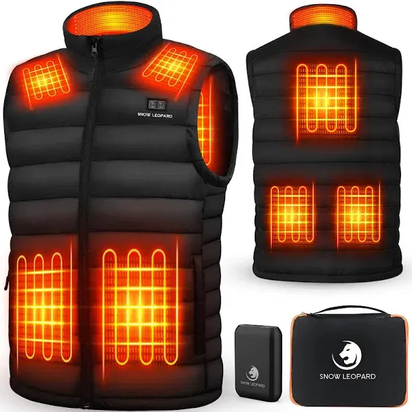 SNOW LEOPARD Electric Heated Vest with Battery Pack