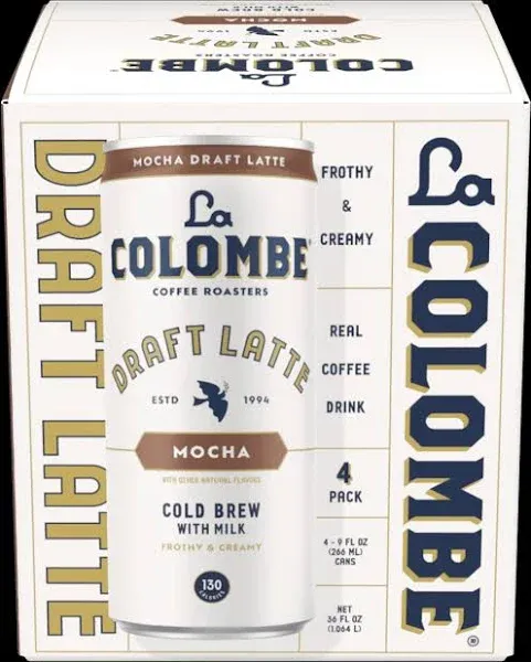 La Colombe Latte Draft Double Shot 9 FO (Pack Of 12)