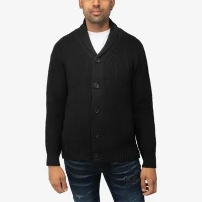 X-Ray Men's Shawl Collar Cardigan