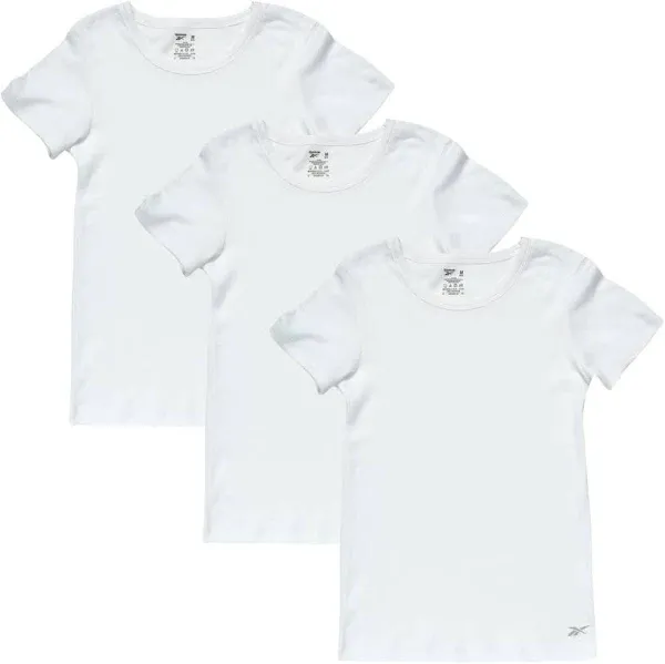 Reebok Girls' Cotton No Show Undershirts (3 Pack)