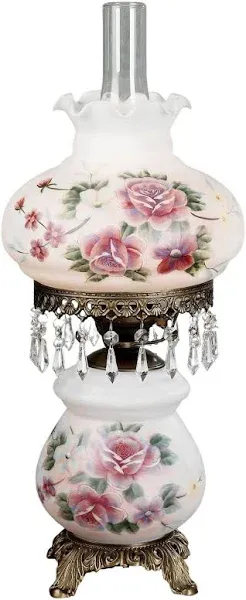 Touch of Class Beatrice Hurricane Rose Table Lamp Pink - Victorian Style - Cr...