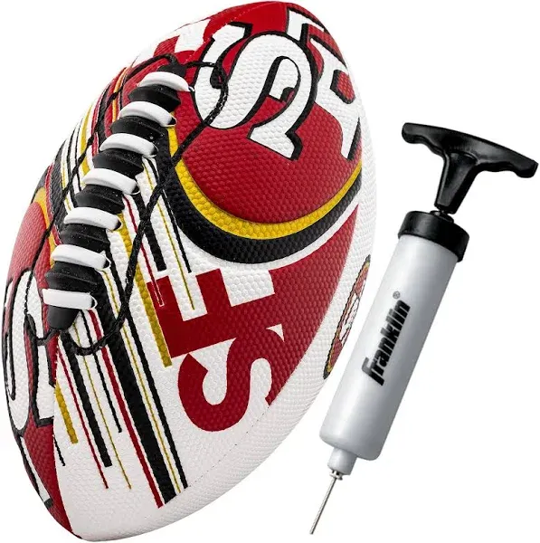 Franklin NFL Team 8.5&#034; Football -SPACELACE Kelce Youth Kansas City Chiefs w/pump