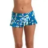 Fiji Tropics Asymmetrical Swim Skirt In Multi