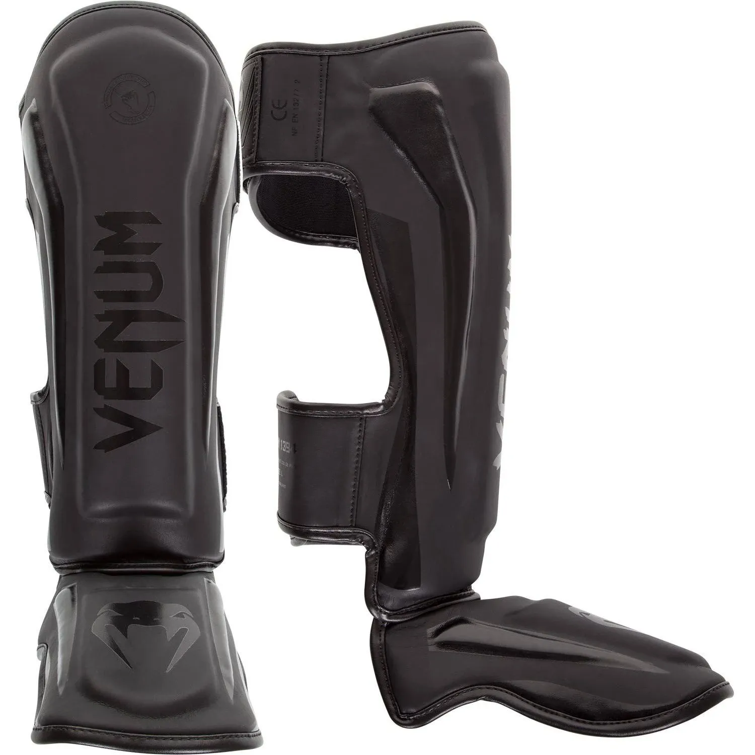 Venum Elite Shin Guards - Dark camo/Gold - M - Venum