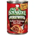 Chef Boyardee Overstuffed Italian Sausage Ravioli