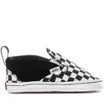 Vans Infant Checker Slip-On V Crib (Black/True White)