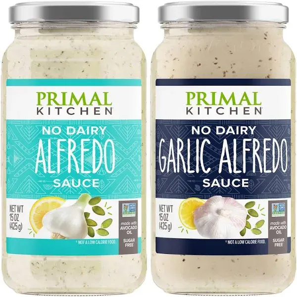 Primal Kitchen No Dairy Alfredo Sauce with Avocado Oil, 15 oz, Expires NOV 2024