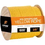 3/8 in. x 600 ft. Yellow Twisted Poly Rope