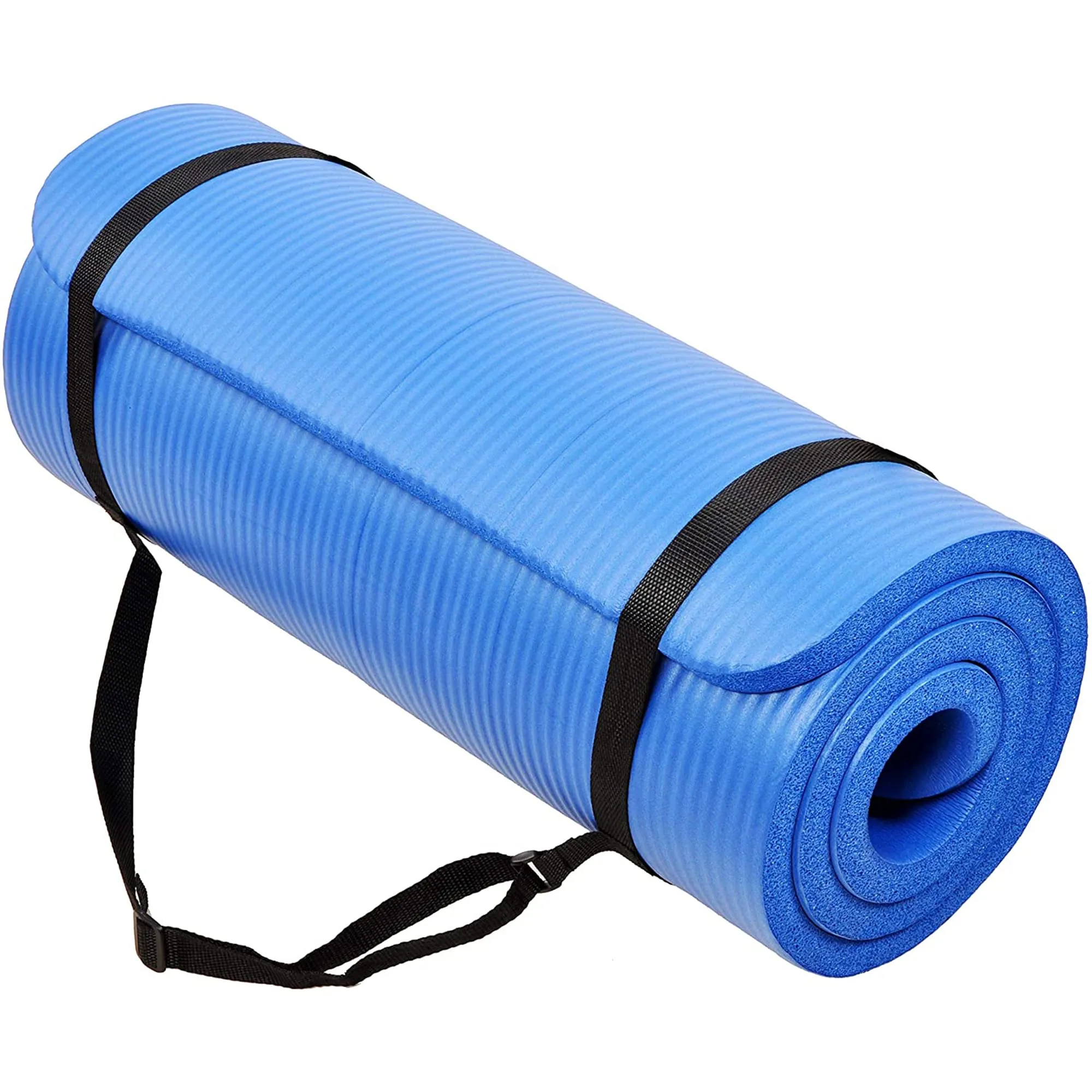 Balancefrom Gocloud 1" Extra Thick Exercise Mat w/Carrying Strap