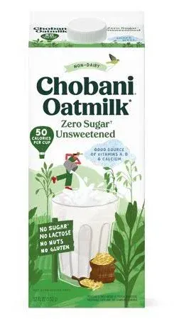 Chobani Oatmilk Zero Sugar Unsweetened