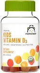 Mama Bear Organic Kids Vitamin D3 Gummies - Supports Bone & Immune Health, Strawberry - 80 Count