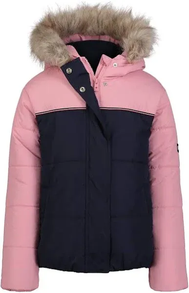 Tommy Hilfiger Girl's Big Kids Expedition Colorblock Puffer