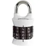 1535DWD Vertical Resettable Word Combo Lock Assorted Colors