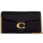 Coach Tabby Chain Clutch Bag - Black