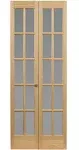 AWC 627 Traditional Divided Frosted Glass 24-inch x  24x80.5