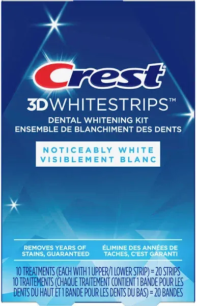 CREST Noticeably White Whitestrips Dental Whitening Kit (200 g)