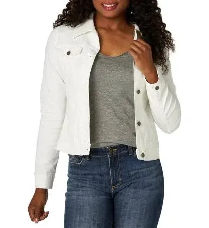 Riders By Lee Indigo Womens Denim Jacket White Size Medium