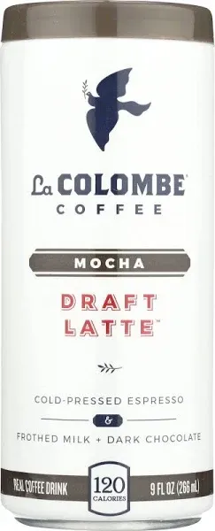 La Colombe Mocha Draft Cold Brew Latte, 9 Fluid Ounce - 12/Case.