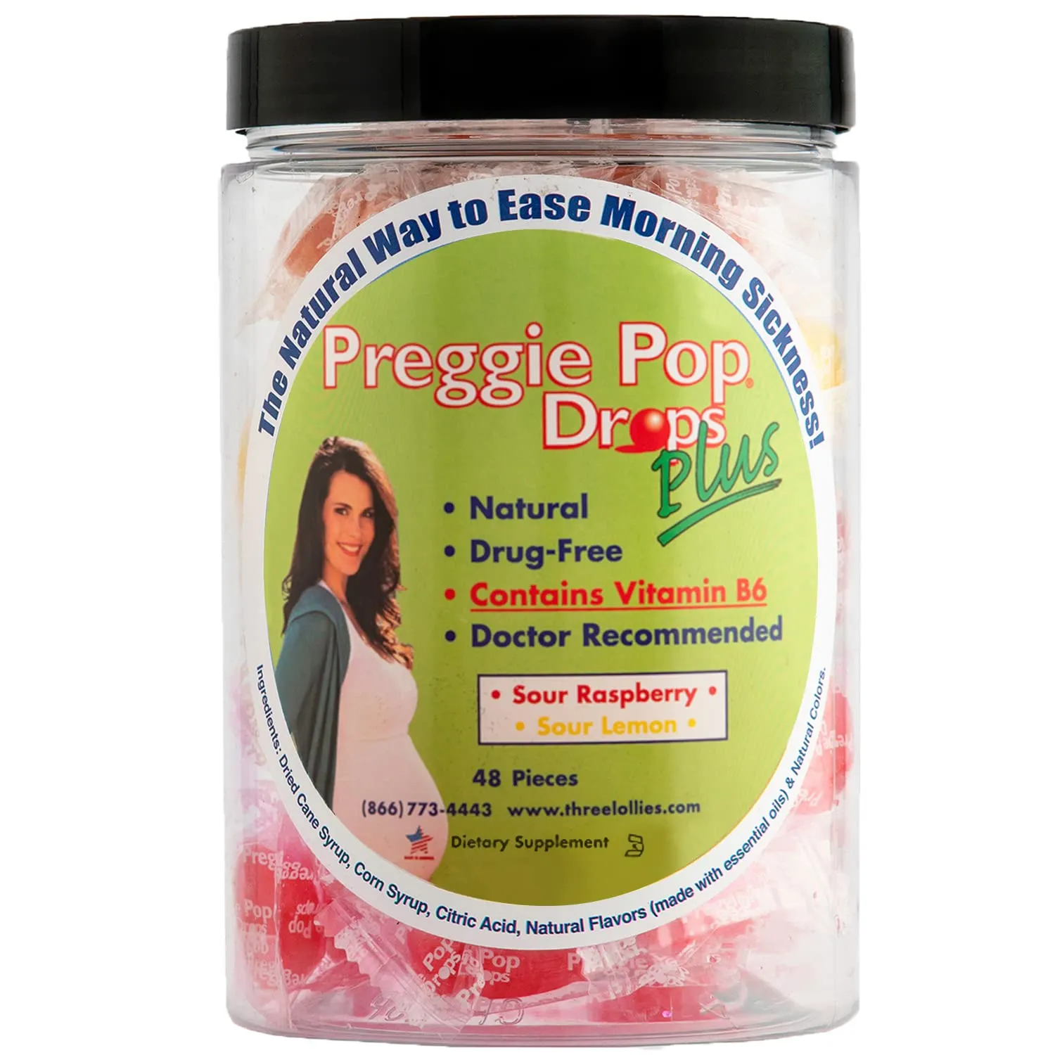 Preggie Pop Drops Plus Fortified with Vitamin B6 Morning Sickness Relief