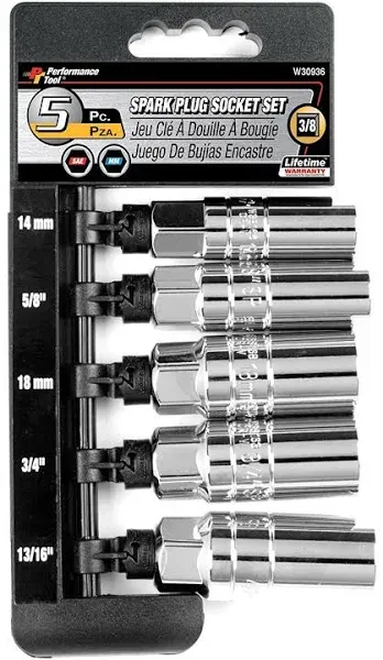 W30936 Performance Tool Spark Plug Socket Set