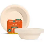 100% Compostable 16 Oz Soup Bowls [50-Pack] Disposable dessert bowls I Heavy ...