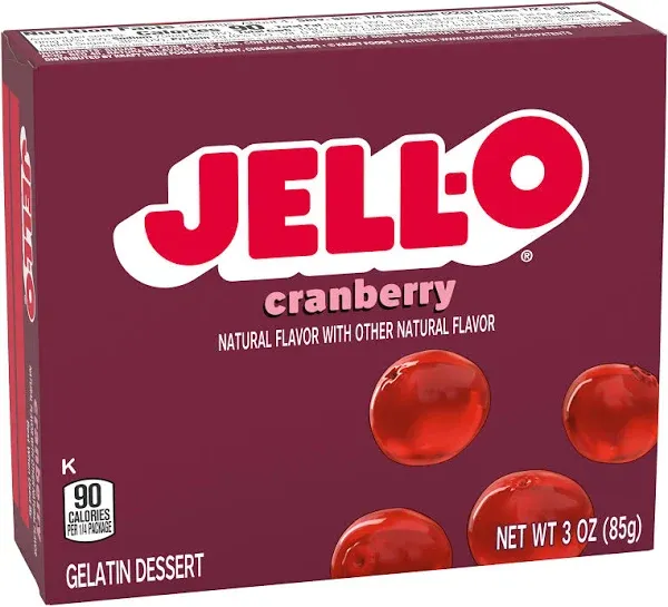 Jell-O Cranberry Gelatin Dessert