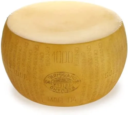 Yellow Plastic Parmesan Reggiano Imitation Cheese Wheel