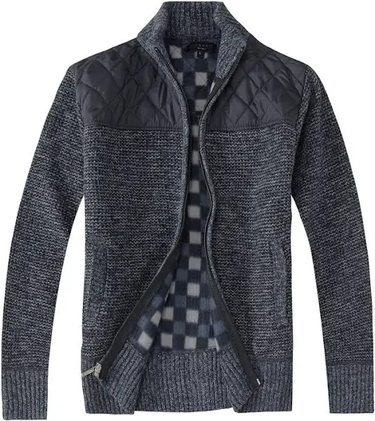 Gioberti Men's Regular Fit Knitted Full Zip Cardigan Sweater