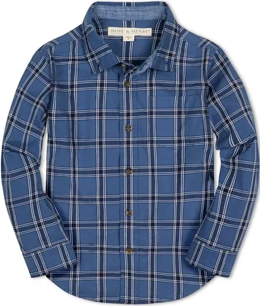 Hope & Henry Boys' Organic Stretch Poplin Shirt