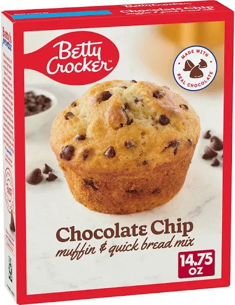 Betty Crocker Chocolate Chip Muffin & Quick Bread Mix, 14.75 oz