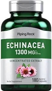 Echinacea, 1300 mg (per serving), 180 Vegetarian Capsules