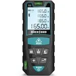 Laser Measure, RockSeed 165 Feet Digital Laser Distance Meter with 2 B