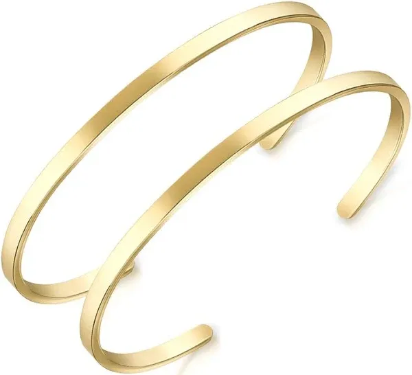 18K Gold Plated Oval Love Bracelet