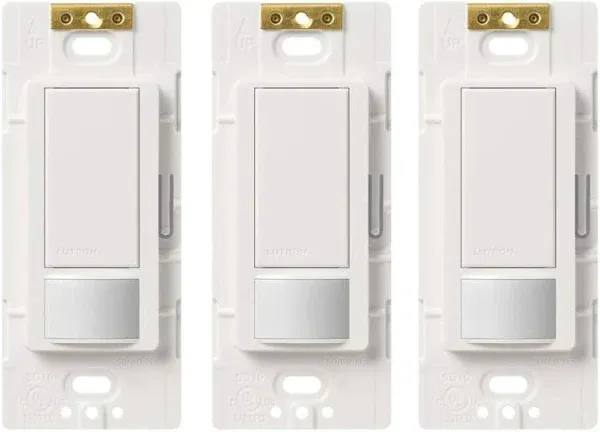 Lutron Maestro White 600 W Wireless Dimmer Switch 3 pk