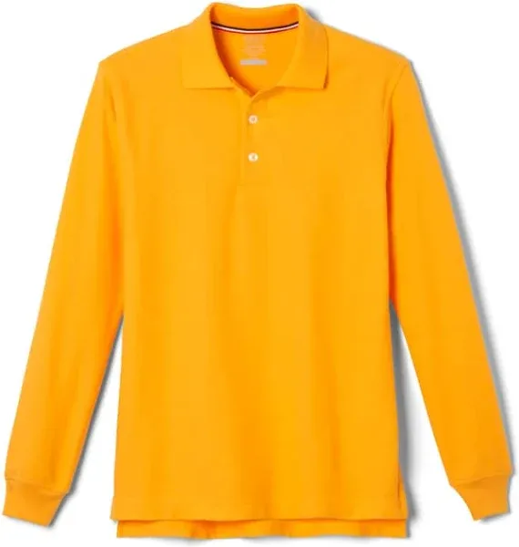 French Toast Boys Long Sleeve Pique Polo