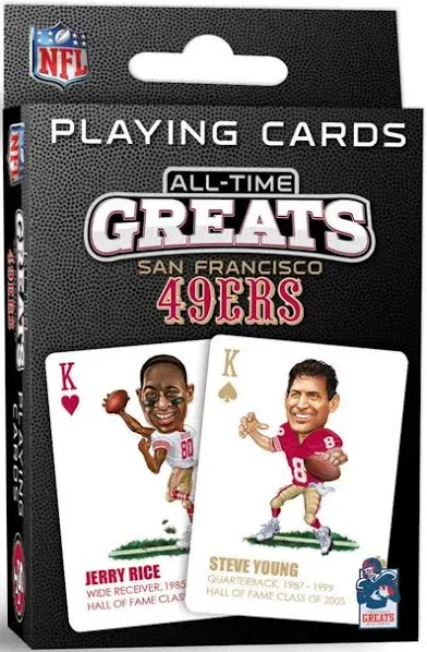 MasterPieces NFL San Francisco 49ers All-Time Greats Playing Cards