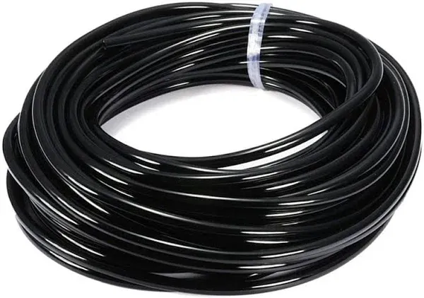 Joywayus 8mm x 5mm Pneumatic Tubing Air Compressor Tubing PU Pipe Polyurethane Hose Tube Fluid Gas Transfer 39.4ft 12 Meter Black