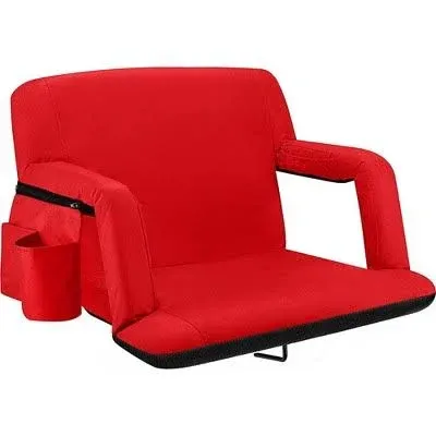 Alpcour Extra-Wide Reclining Stadium Seat with Armrests